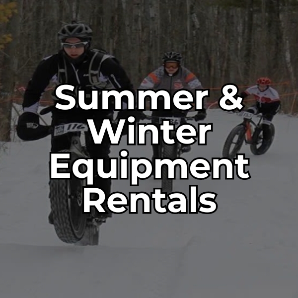 Learn about summer and winter equipment rentals at NEW Zoo's Adventure Park